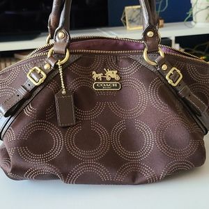 COACH Madison Sophia Dot Op Art Satchel